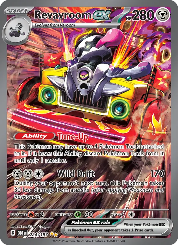 Revavroom ex #224 – Obsidian Flames card
