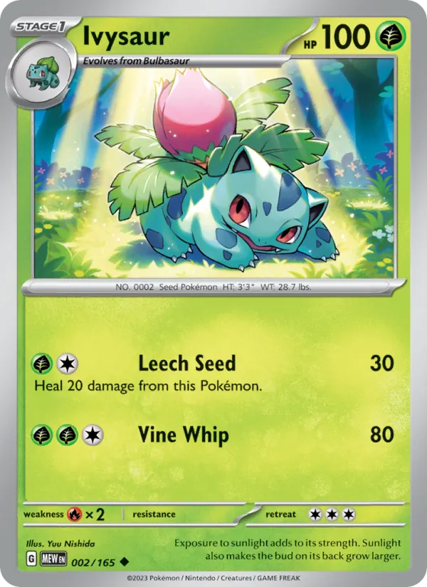 Ivysaur #002 – 151 card