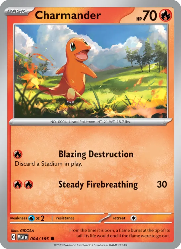 Charmander #004 – 151 card