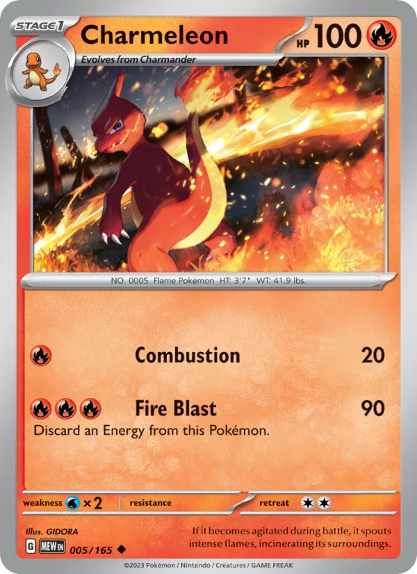 Charmeleon #005 – 151 card