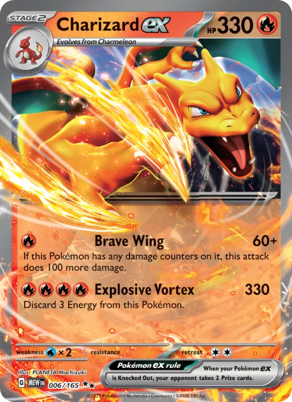 Charizard ex #006 – 151 card