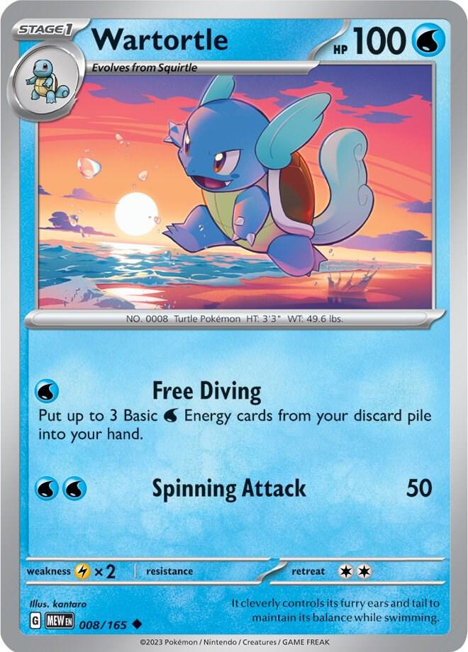 Wartortle #008 – 151 card