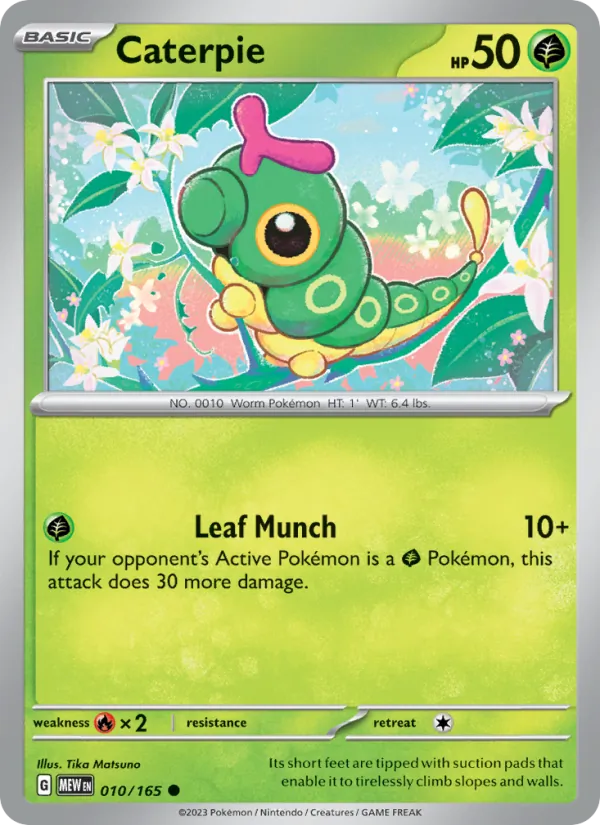 Caterpie #010 – 151 card