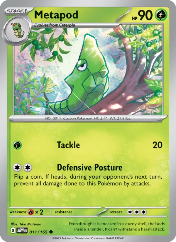 Metapod #011 – 151 card