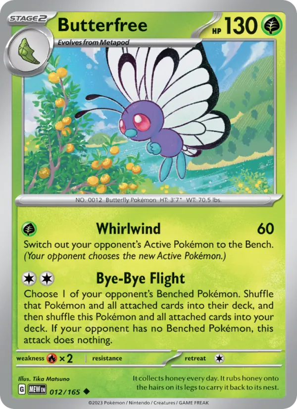 Butterfree #012 – 151 card