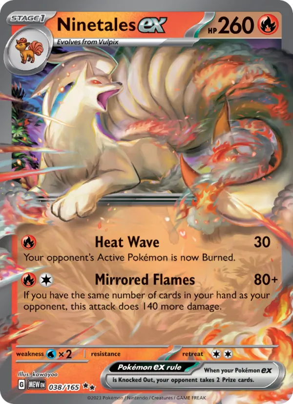 Ninetales ex #038 – 151 card