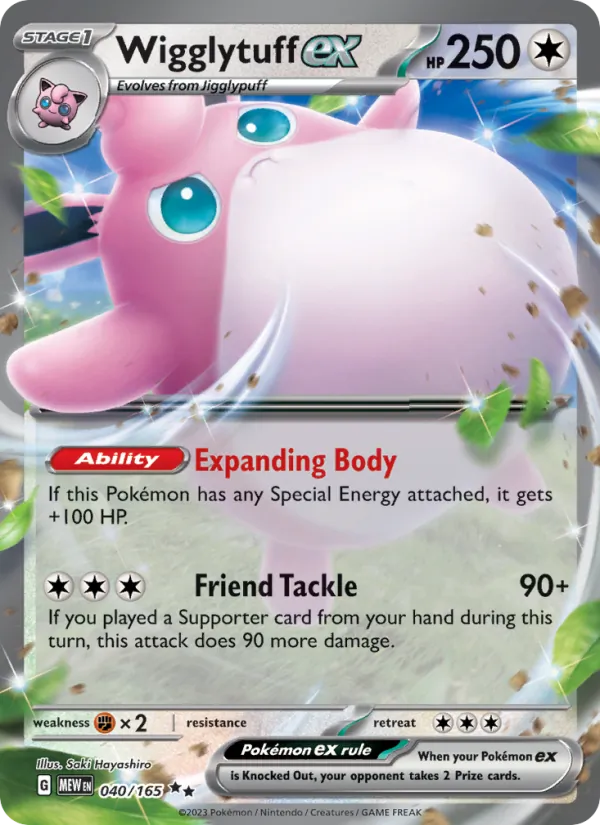 Wigglytuff ex #040 – 151 card