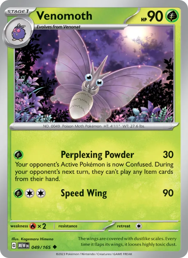 Venomoth #049 – 151 card