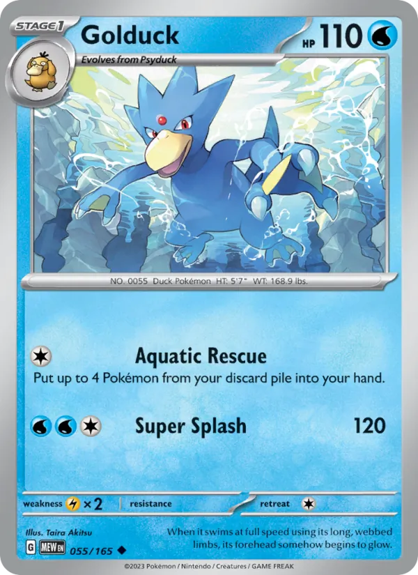 Golduck #055 – 151 card