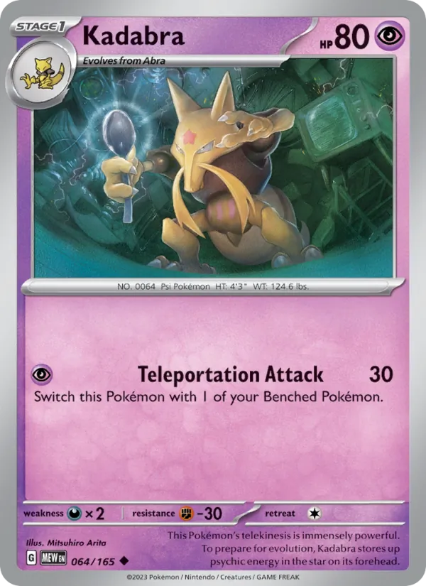 Kadabra #064 – 151 card