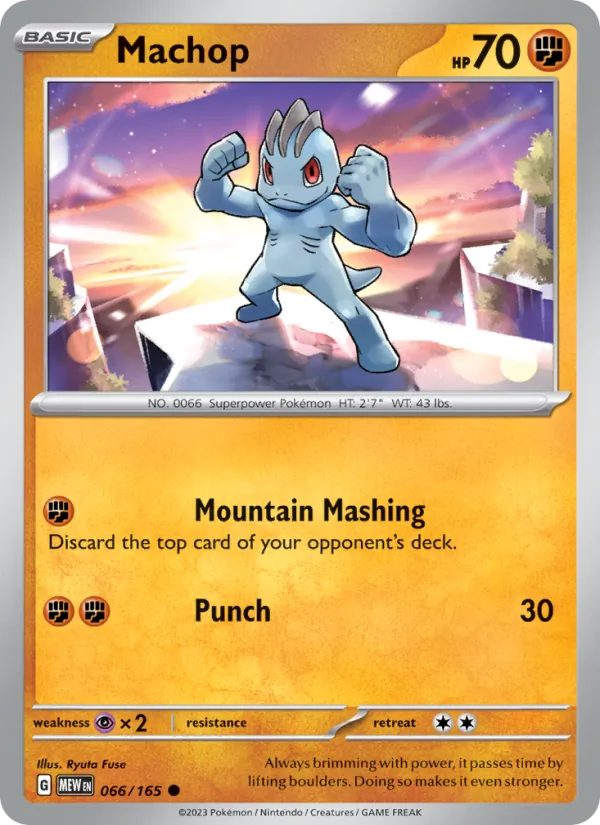 Machop #066 – 151 card