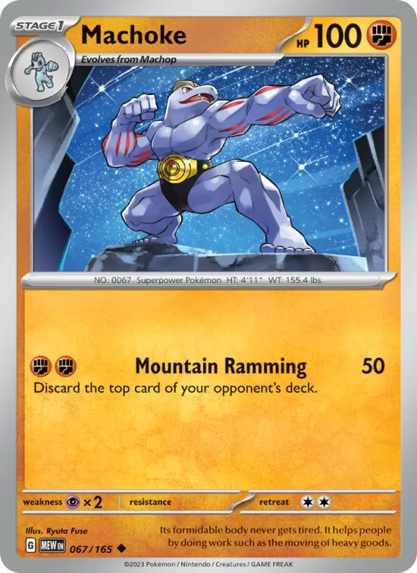 Machoke #067 – 151 card