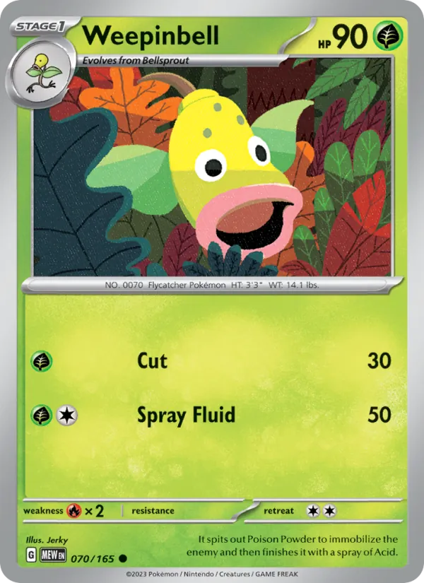 Weepinbell #070 – 151 card