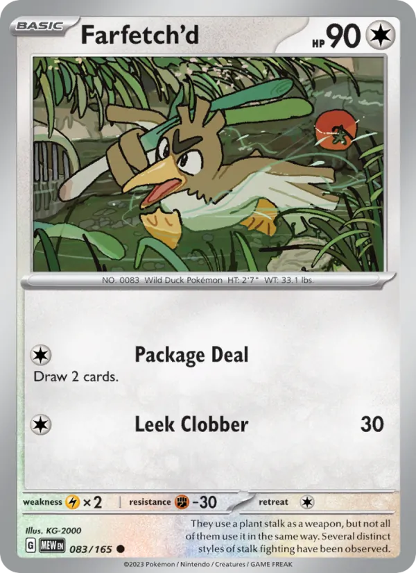 Farfetch'd #083 – 151 card