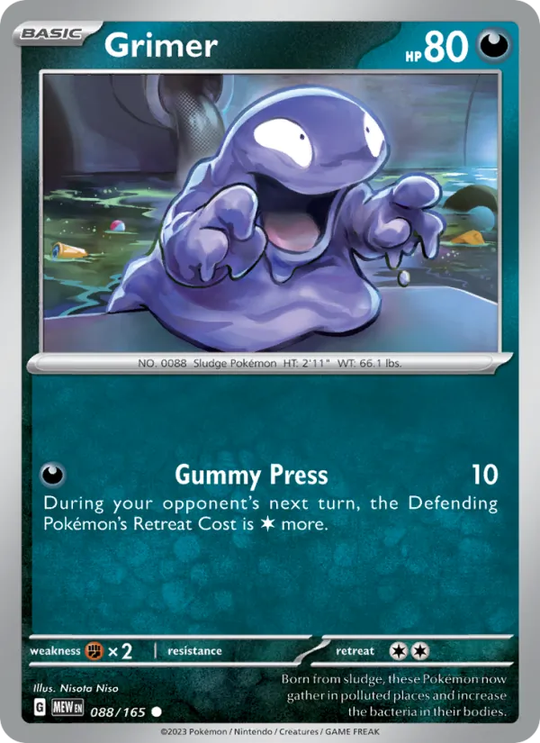 Grimer #088 – 151 card