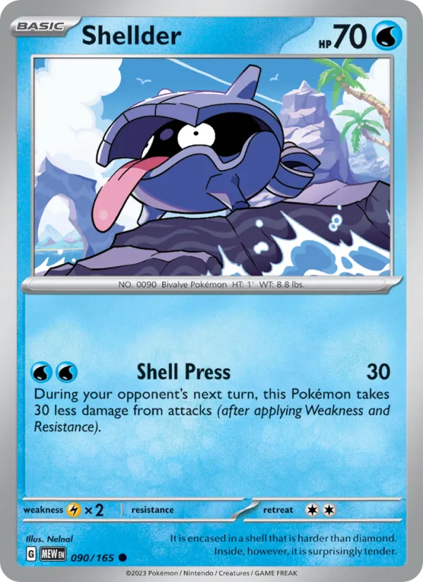 Shellder #090 – 151 card