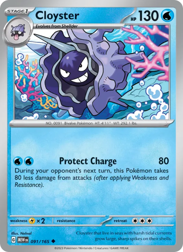 Cloyster #091 – 151 card
