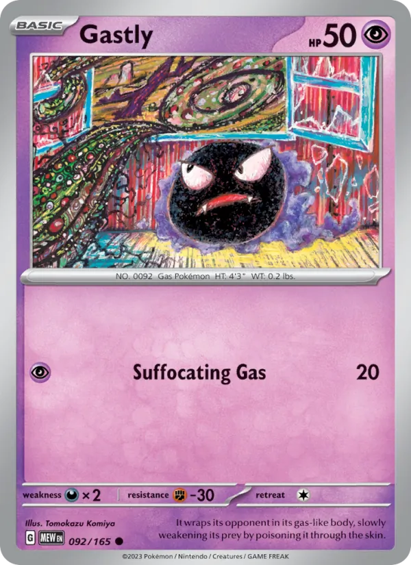 Gastly #092 – 151 card