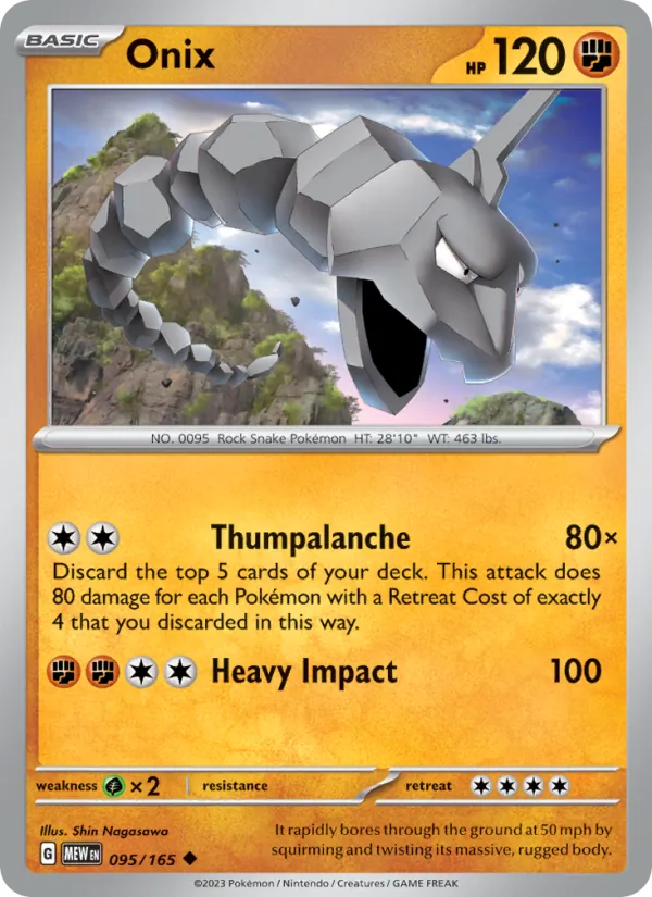 Onix #095 – 151 card