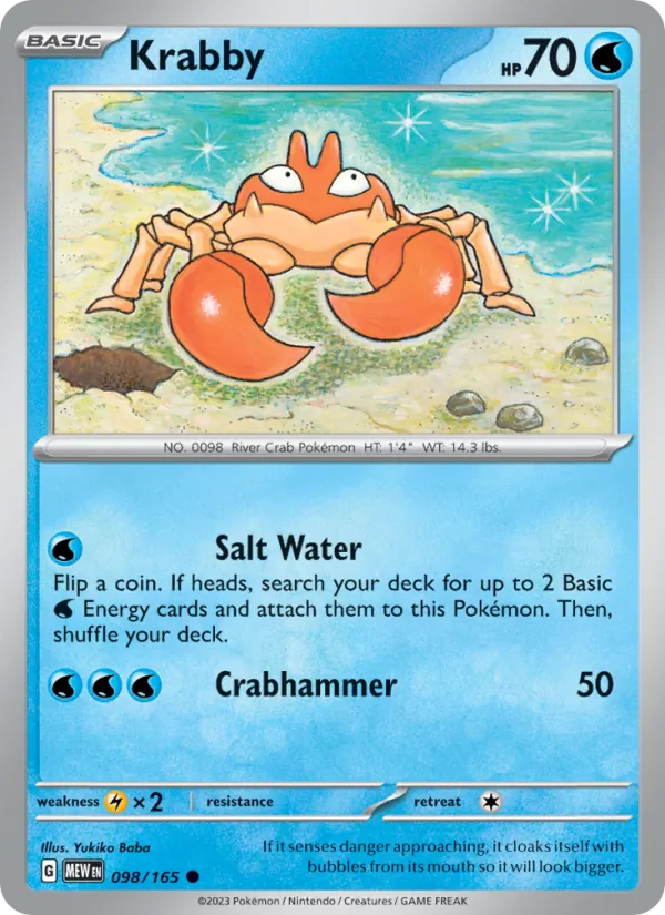 Krabby #098 – 151 card