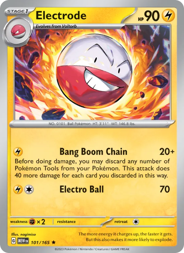 Electrode #101 – 151 card