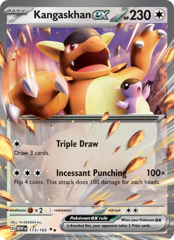 Kangaskhan ex #115 – 151 card
