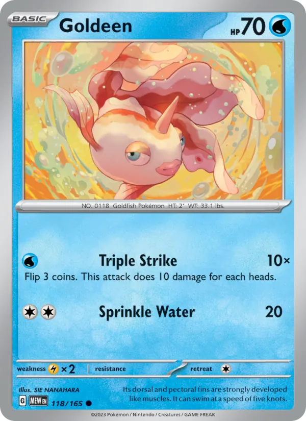 Goldeen #118 – 151 card