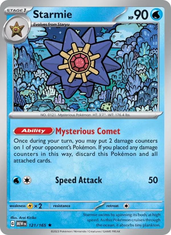 Starmie #121 – 151 card