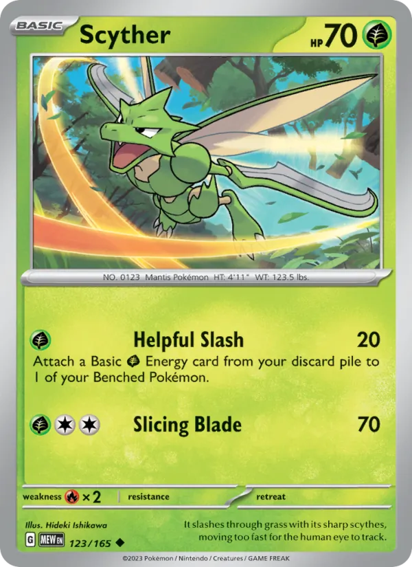 Scyther #123 – 151 card