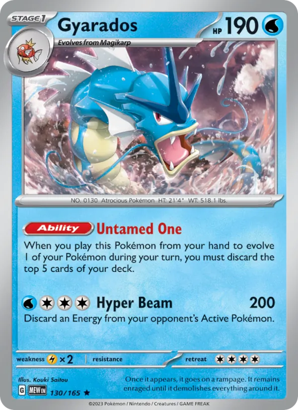 Gyarados #130 – 151 card