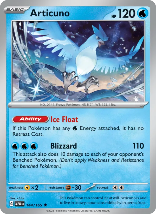 Articuno #144 – 151 card