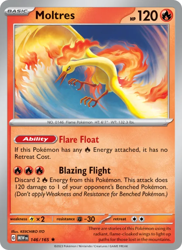 Moltres #146 – 151 card