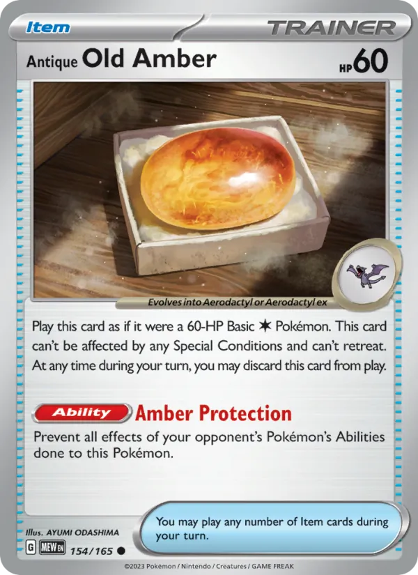 Antique Old Amber #154 – 151 card
