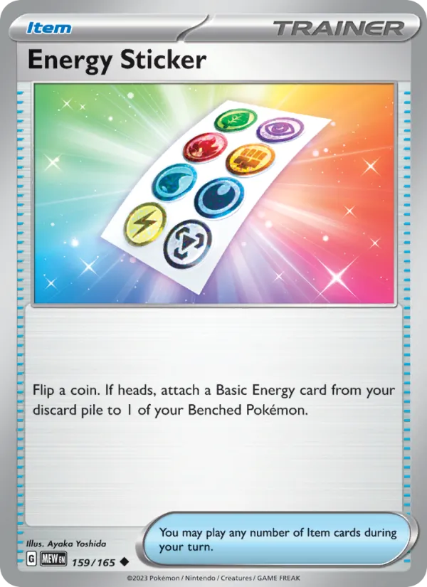 Energy Sticker #159 – 151 card