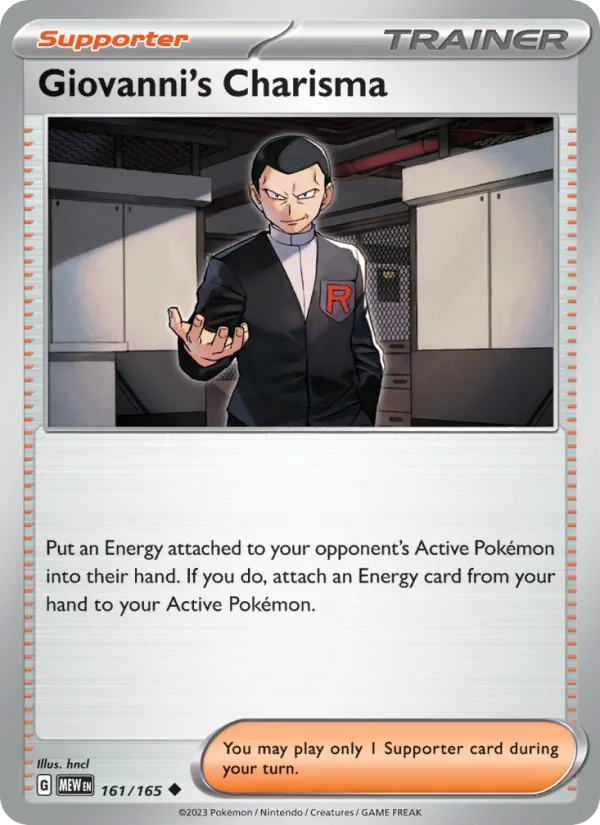 Giovanni's Charisma #161 – 151 card
