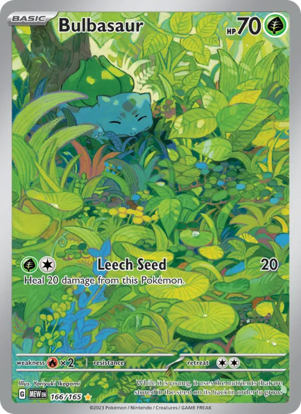 Bulbasaur #166 – 151 card