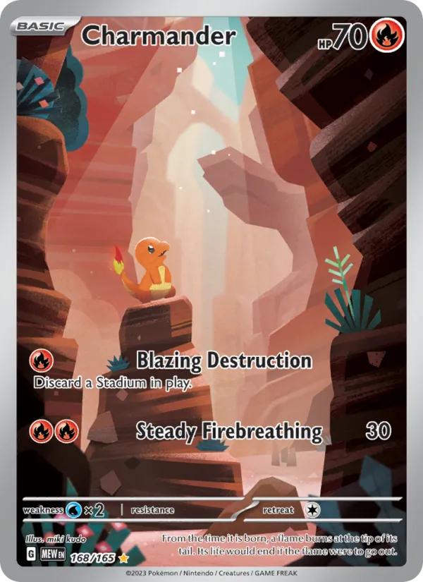Charmander #168 – 151 card