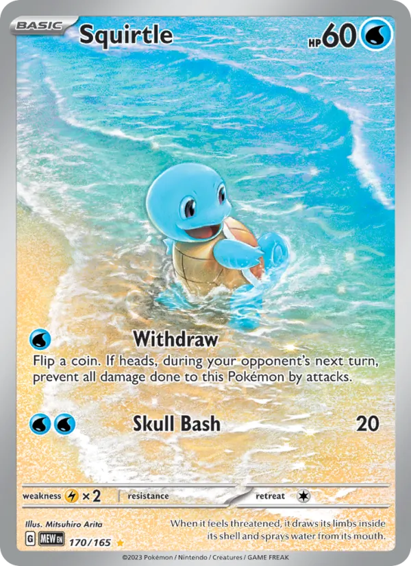 Squirtle #170 – 151 card