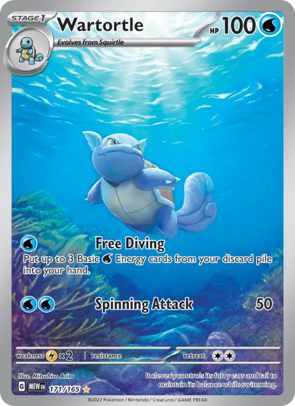 Wartortle #171 – 151 card