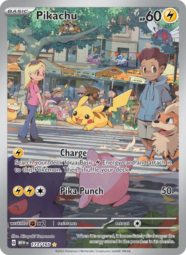 Pikachu #173 – 151 card