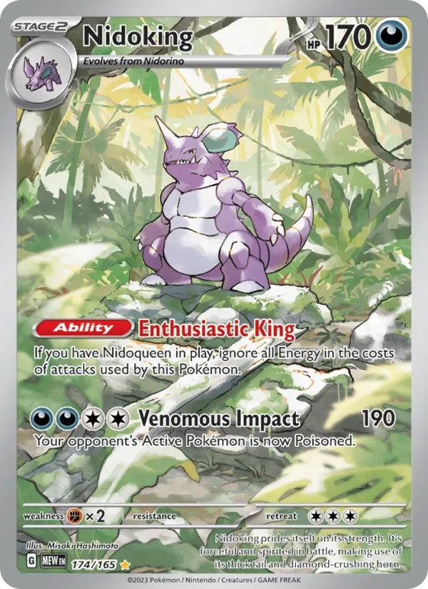Nidoking #174 – 151 card