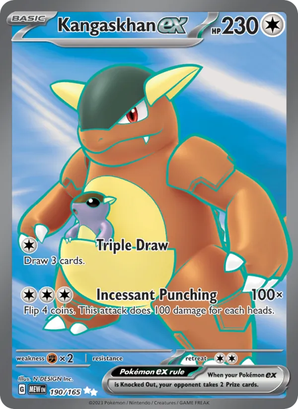 Kangaskhan ex #190 – 151 card