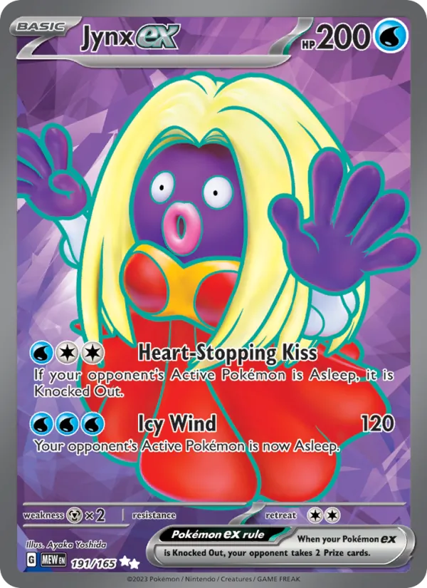 Jynx ex #191 – 151 card