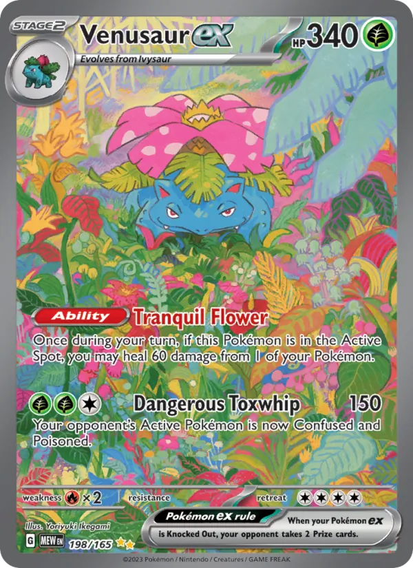 Venusaur ex #198 – 151 card