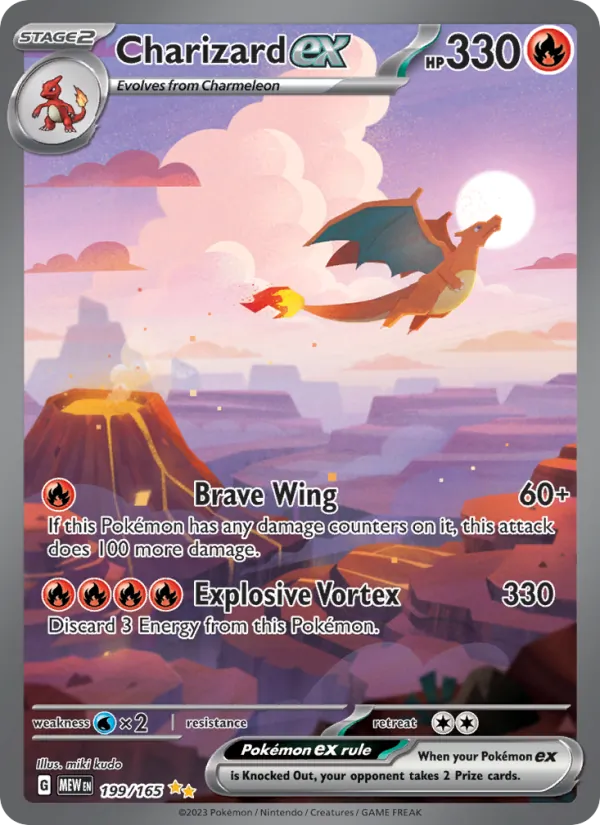 Charizard ex #199 – 151 card