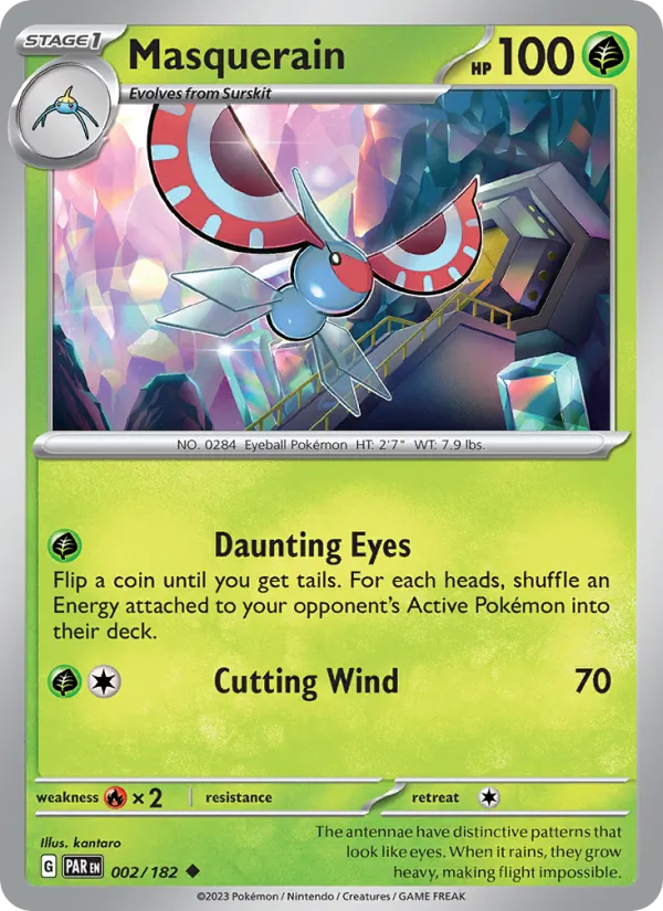 Masquerain #002 – Paradox Rift card
