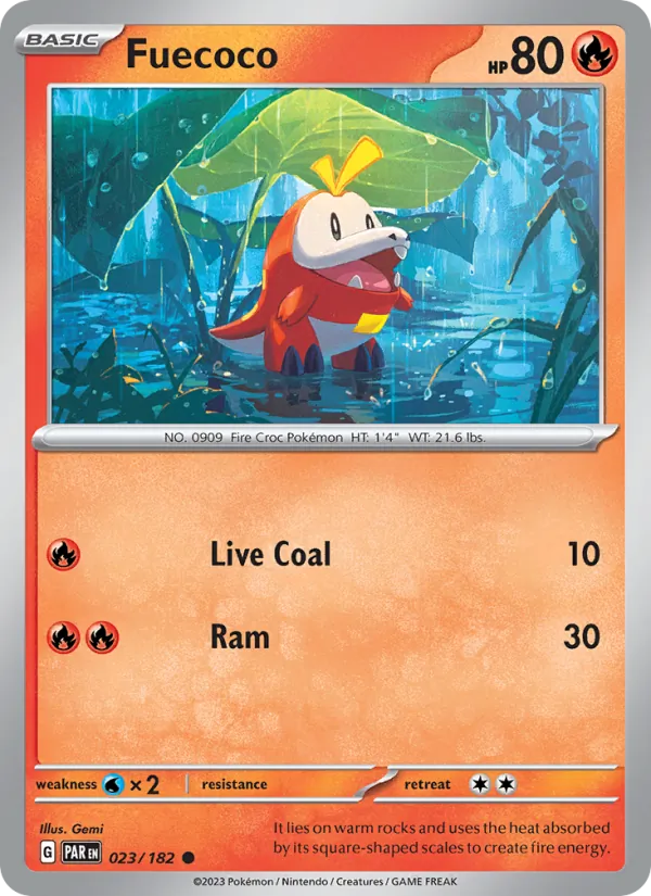 Fuecoco #023 – Paradox Rift card