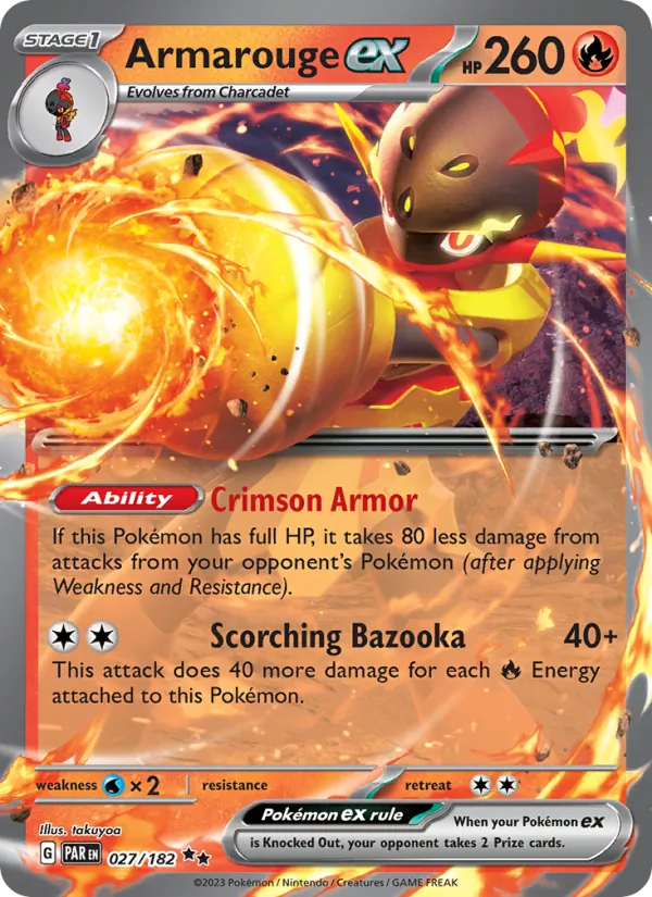 Armarouge ex #027 – Paradox Rift card