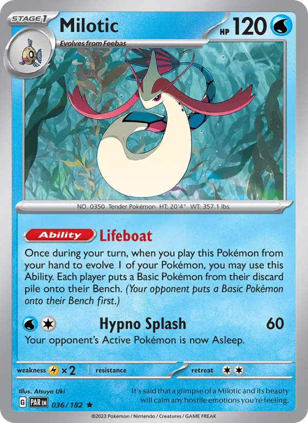 Milotic #036 – Paradox Rift card