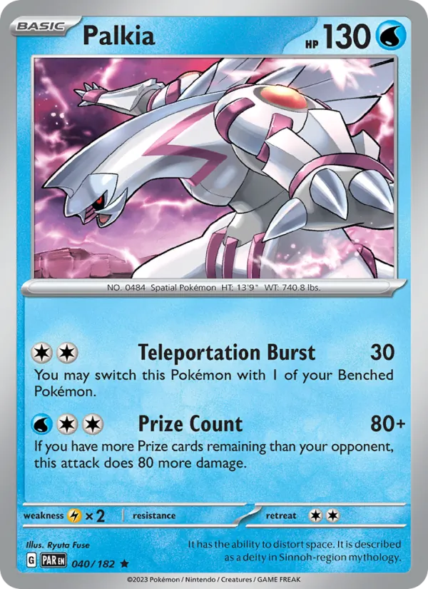 Palkia #040 – Paradox Rift card